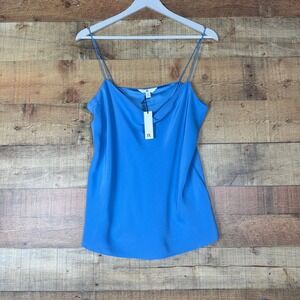 New Banana Republic Chalotte Womens Silk Cami Slip Top Blue Size M 755528-06-1